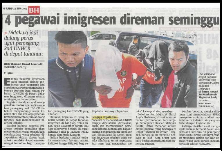 4 Pegawai Imigresen Direman Seminggu