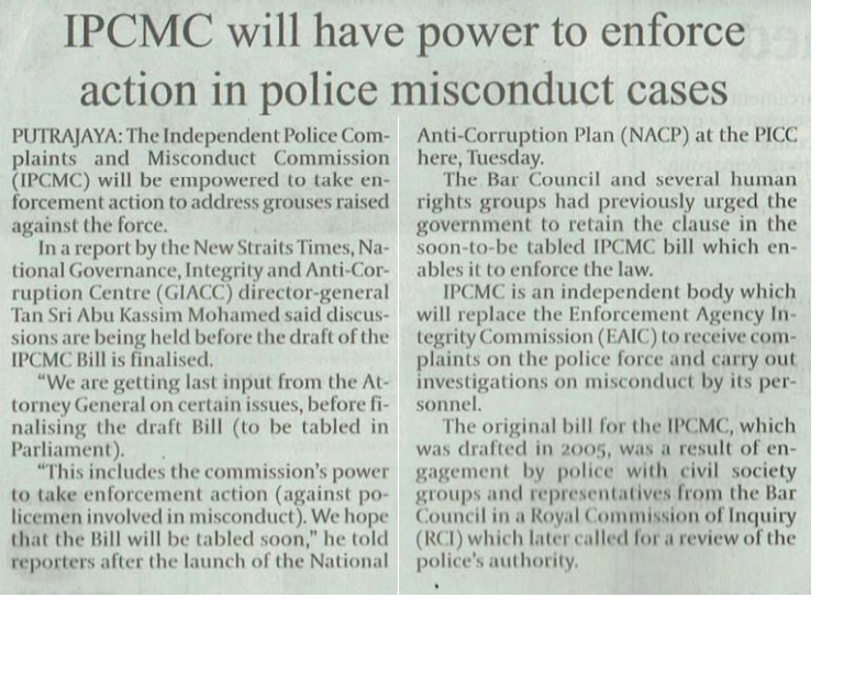 IPCMC will have power to enforce action in police misconduct cases