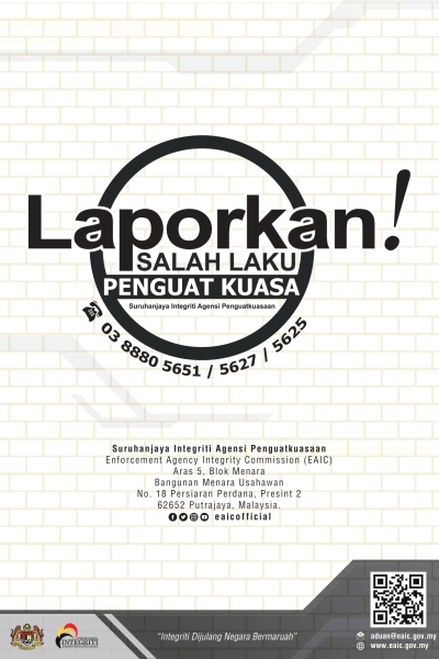 2018 Kempen Poster Laporkan - WHITE